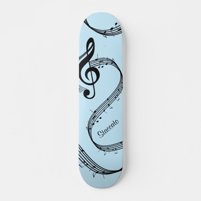 Skate Clave de Sol Generoso Azul Pessoal (Frente)