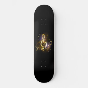 Skate Clave de Sol Musical de Ouro