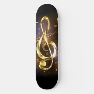 Skate Clé de Sol Musical de Ouro