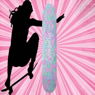 Skate Cliente Glitter Girly Mermaid Chic