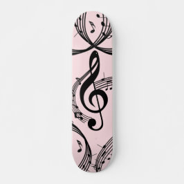 Skate Climactic G Clef Music Pink