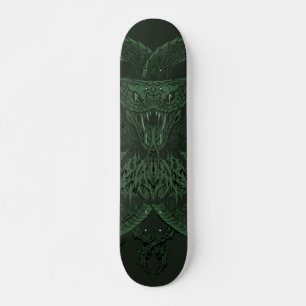 Skate Cobra Art Déco Verde Cobra Simétrica Ornamental