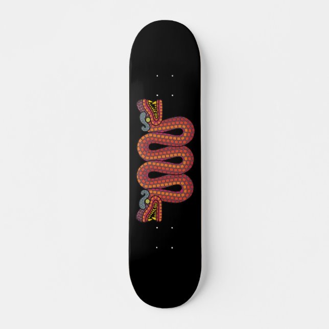 Skate Cobra de duas cabeças asteca (Frente)