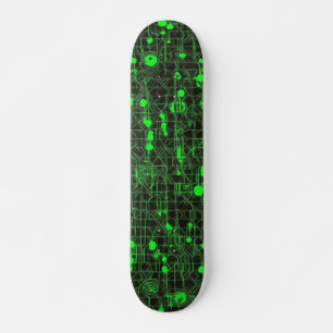 Skate Código de computador preto e verde nº 5