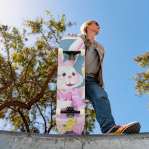 Skate coelho com ovos de Páscoa