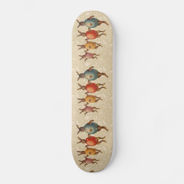 Skate Coelho da Páscoa Ovos Dançantes (Frente)