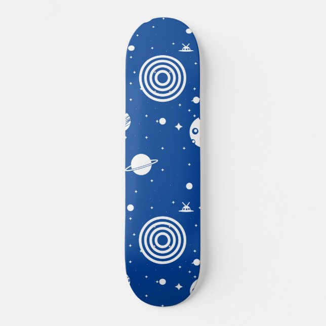 Skate Coisas de espaço azul (Frente)