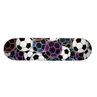 Skate Colagem da bola de futebol