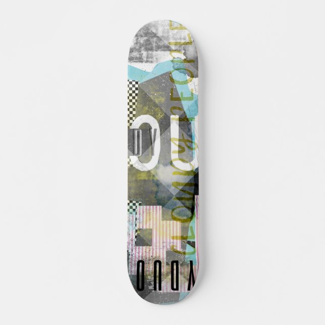 Skate Colagem de arte para pessoas nubladas (Frente)