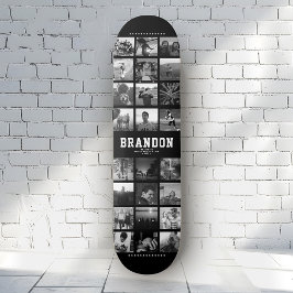 Skate Colagem de Fotos do Instagram de Tendência Legal d