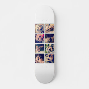 Skate Colagem de Fotos Personalizada com Fotos Quadradas