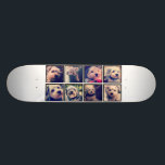 Skate Colagem de Fotos Personalizada com Fotos Quadradas<br><div class="desc">Use sua foto ou fotos favoritas para fazer um espetáculo divertido para compartilhar com amigos.</div>