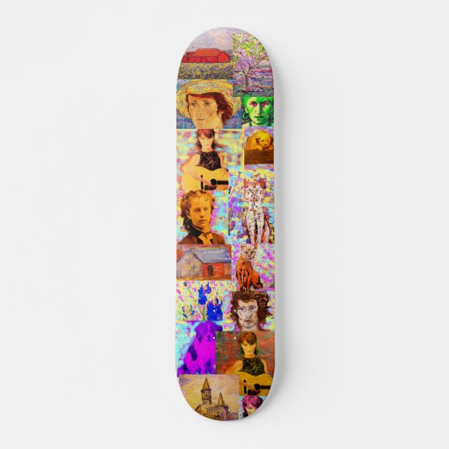 Skate colagem do pop art (Frente)