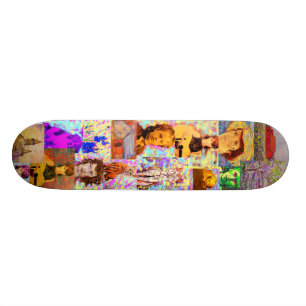 Skate colagem do pop art