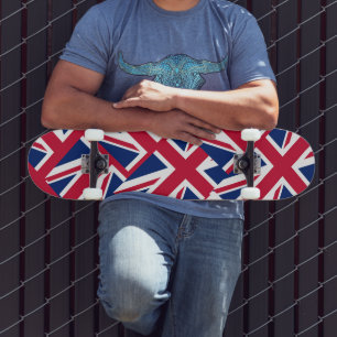 Skate Colagem do Union Jack