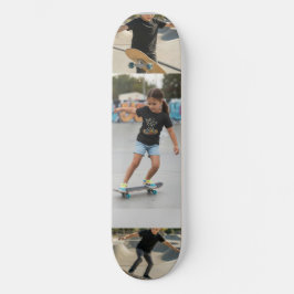 Skate Colagem Personalizada de 3 Fotos | Ação Personaliz