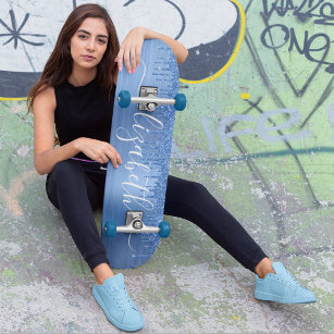 Skate Coleta Azul Personalizada