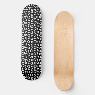 Skate Colírio Abstrato de Mazipoodles - Branco Negro