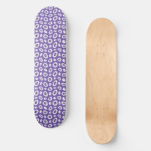 Skate Colírio Abstrato de Mazipoodles - Branco roxo