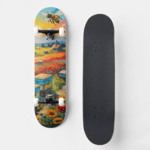 Skate Colmeias Papoulas E Abelhas Com Nascer Do Sol Vibr