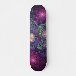 Skate Colorful Glittering Modern Abstract Fractal Art