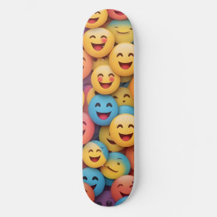Skate Colorida Smile Emoji