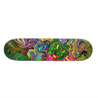 Skate colorido da urdidura