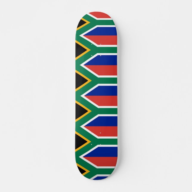skate com bandeira da África do Sul (Frente)