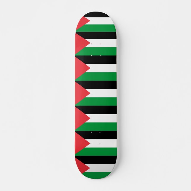 skate com bandeira da Palestina (Frente)