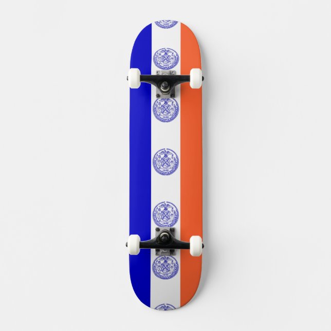 skate com bandeira de Nova Iorque (Frente)