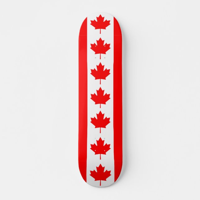 skate com bandeira do Canadá (Frente)