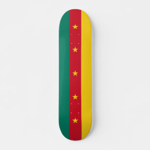 skate com bandeira dos Camarões