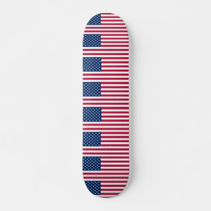 skate com bandeira dos Estados Unidos