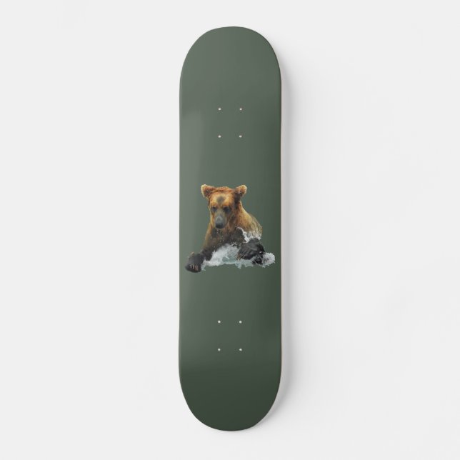 skate com urso-pardo (Frente)