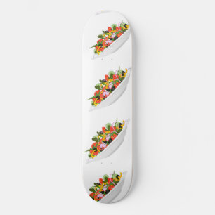 Skate Coma mais plantas com cartazes de motivação de sal