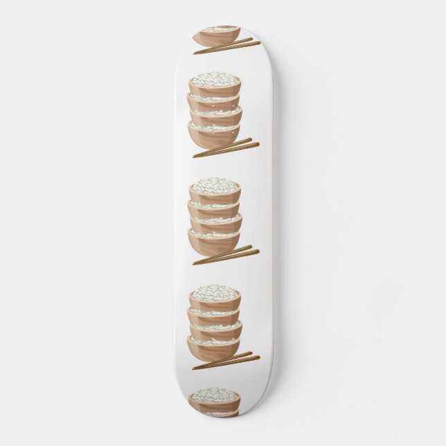 Skate Comida brilhante arroz adequado (Frente)