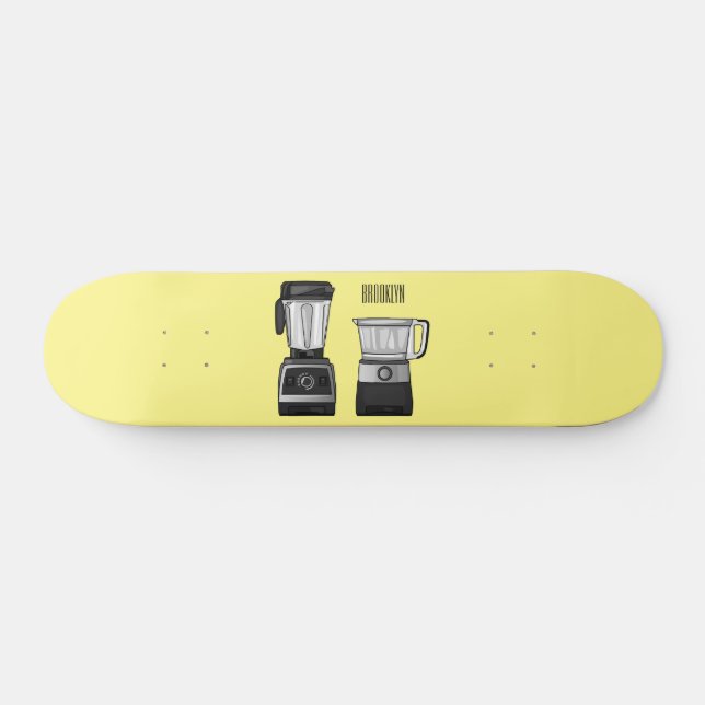 Skate Comida e ilustração do desenho do blender (Horz)