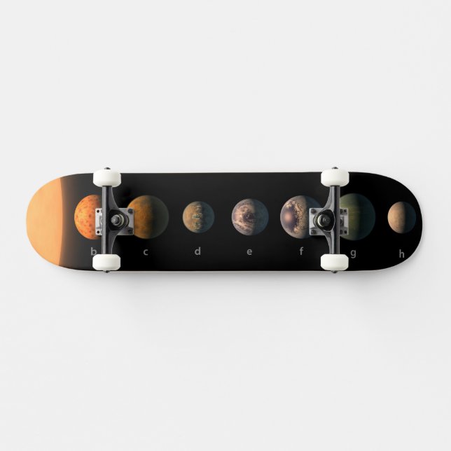 Skate Como os sete planetas da Trapist-1 podem parecer. (Horz)