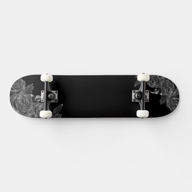 Skate Composição das flores pretas (Horz)