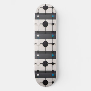 Skate Composição Geométrica Abstrata com Círculos