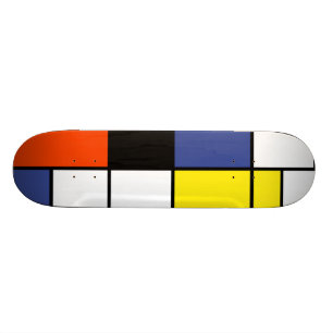 Skate Composição Piet Mondrian A - Arte Moderna Abstrato