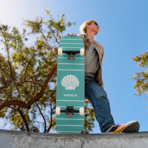 Skate Concha do Mar com Nome e Cor Personalizados