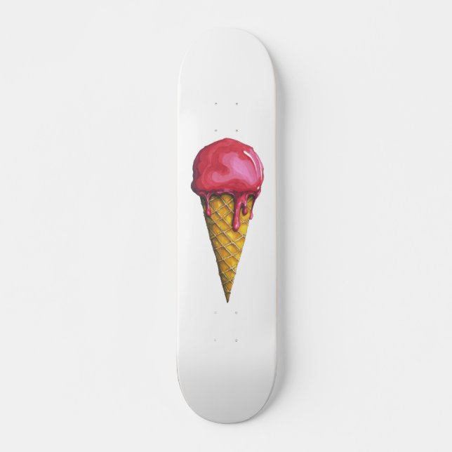 Skate Cone de gelados de morango (Frente)