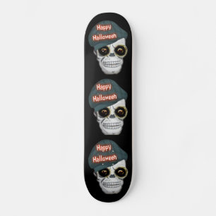 Skate Conselho Cabeça de Esqueleto Feliz Dia das B
