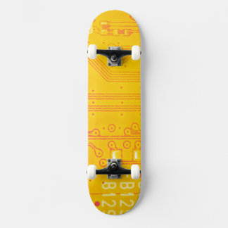 Skate Conselho de circuitos laranja e amarelo