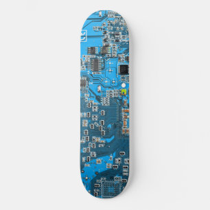 Skate Conselho do circuito do Geek do computador - Azul