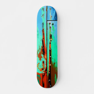 Skate Conselho Pintado de Madeira