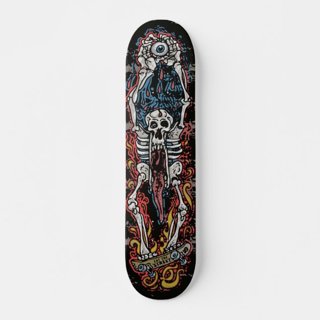 Skate Conselho Skull Jaw Punk SK8 por Eat Street (Frente)