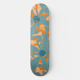 Skate Contemporary Leaf Design Peach