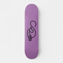Skate Contorno de Gato de na moda Kitty